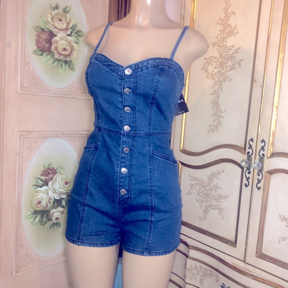 Forever21 Denim Romper